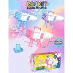 Bubble Gun Toy – 25 Hole Rocket Launcher Bubble Machine for Kids - Image 3