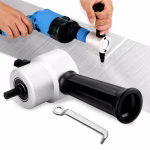 Electric Metal Sheet Nibbler Cutter drill attachment tool for cutting steel aluminum and sheet metal materials